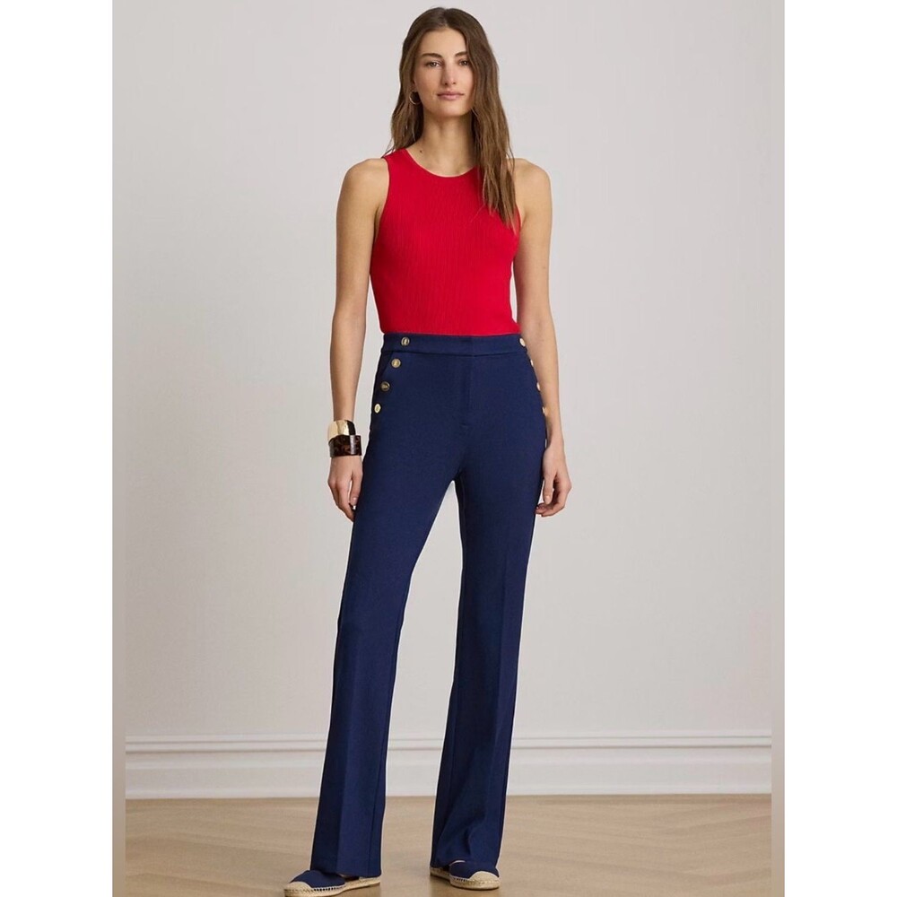 Lauren Ralph Lauren Twill Sailor Boot Pant NWT